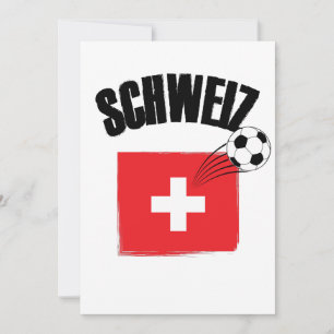 Schweiz Fussball Switzerland Soccer Flag