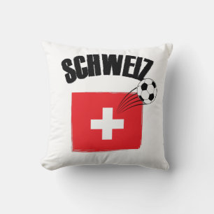 Schweiz Fussball Switzerland Soccer Flag Cushion