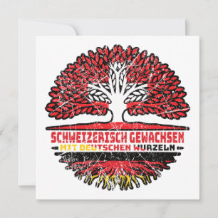 Schweiz Schweizer Deutsch Deutschland Baum Wurzel Card
