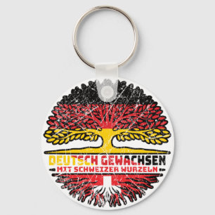 Schweiz Schweizer Deutsch Deutschland Baum Wurzel Key Ring