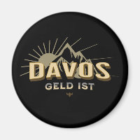 Schweiz Ski Resort Davos Geld ist Satire  Ovaler