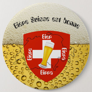 Schweiz - Suisse - Svizzera - Svizra - Switzerland 6 Cm Round Badge
