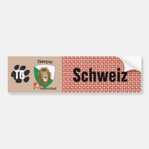 Schweiz Svizzera Suisse Thurgau Autoaufkleber Bumper Sticker