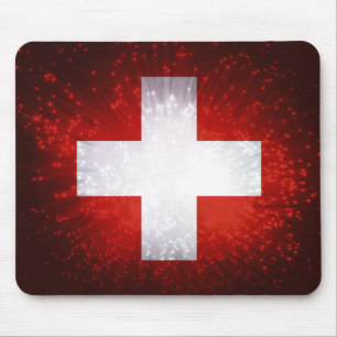 Schweiz; Switzerland Flag Mouse Pad