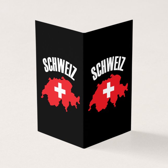 Schweiz Switzerland Map Flag (Outside)