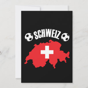 Schweiz Switzerland Map Soccer