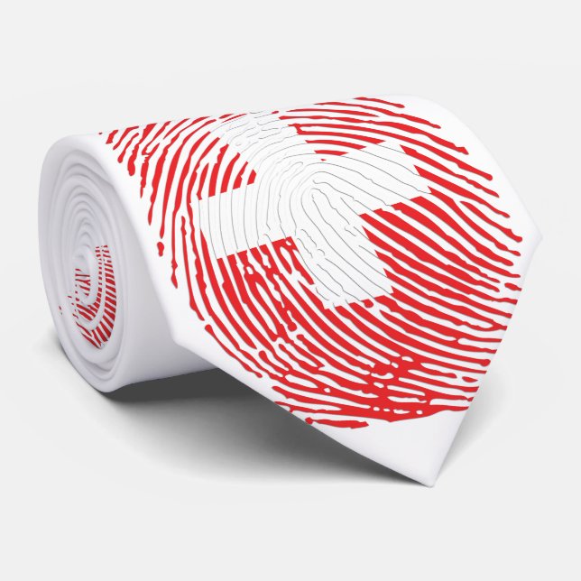 Schweizer Fingerabdruck Tie (Rolled)