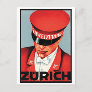 Schweizerhof Zurich Postcard