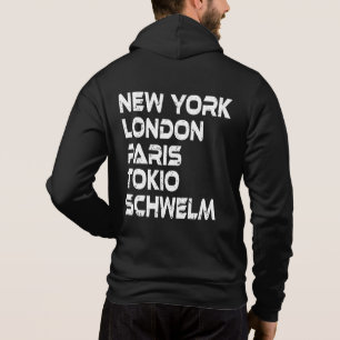 Schwelen New York London Tokio Paris Hoodie