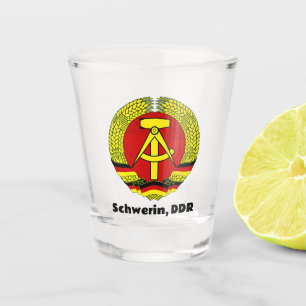 Schwerin, DDR, Schwerin, Germany, East German Ossi Shot Glass