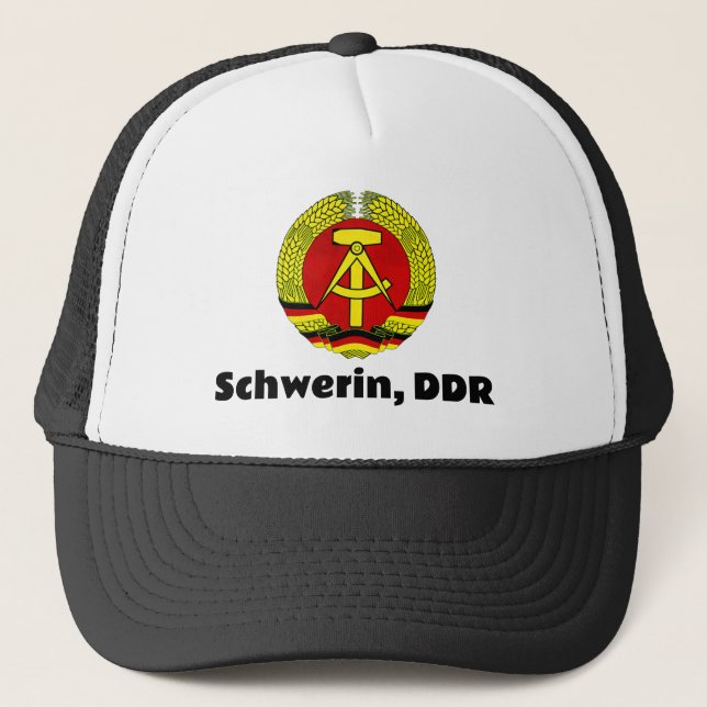 Schwerin, DDR, Schwerin, Germany, East German Ossi Trucker Hat (Front)
