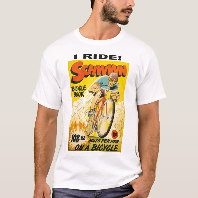  Schwinn Bicycle Comicbook T-Shirt (Front)