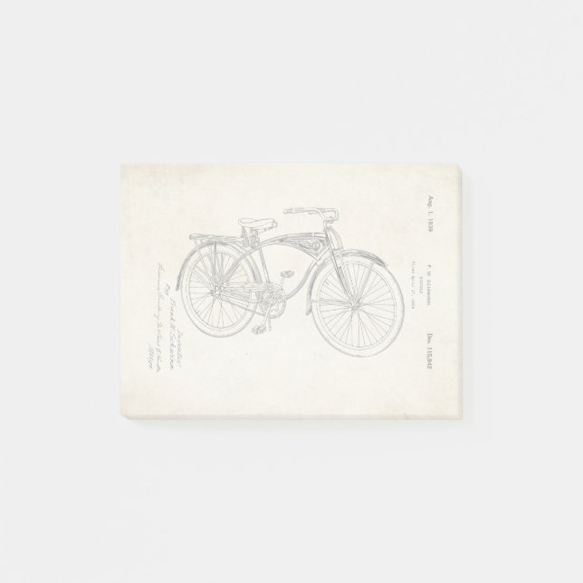 Schwinn Bicycle Patent Notes (Front)