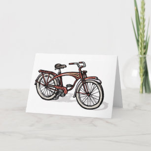 Schwinn Red Phantom Bicycle Card