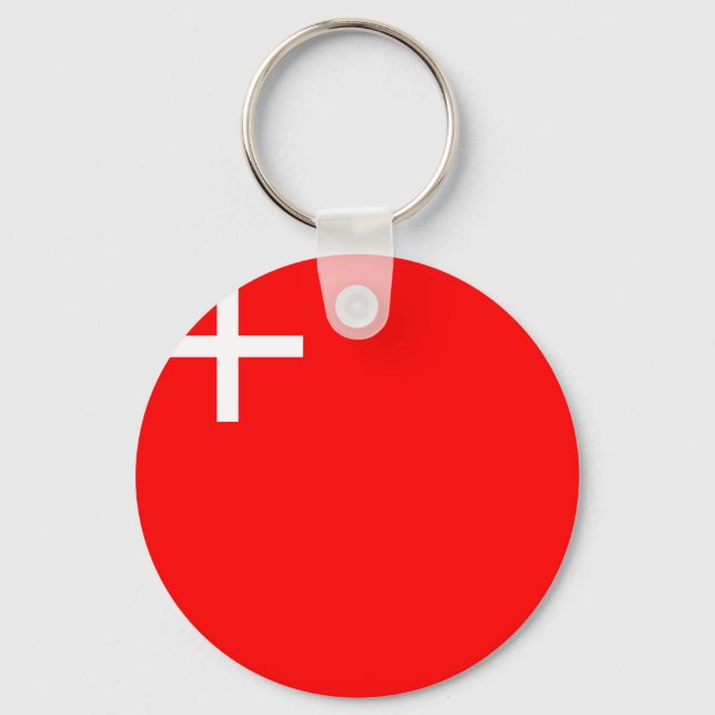 Schwyz, Switzerland flag Key Ring (Front)