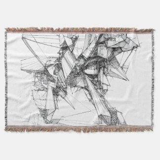 Sci-Fi Abstract Throw Blanket