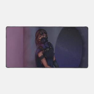 Sci Fi Action Girl Desk Mat