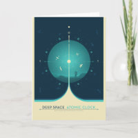 Sci-Fi Ad, Blue Atomic Clock, Deep Space
