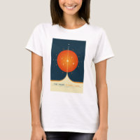Sci-Fi Ad, Orange Atomic Clock, Deep Space