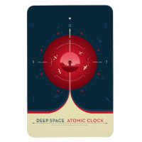Sci-Fi Ad, Red Atomic Clock, Deep Space