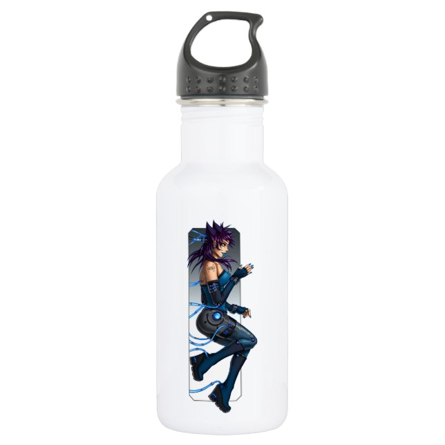 Sci-Fi Anime Girl 532 Ml Water Bottle (Front)