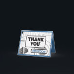 SCI_FI Bar Mitzvah Folded Thank You Card<br><div class="desc">WELCOME!!! Looking for something a bit different? This funny card depicting the traditional jewish "Chair Dance", will make all your guests smile! I can personally help you with your order! Ask me anything! EVERYTHING is customisable! All my designs are ONE-OF-A-KIND original pieces of artwork designed by me! You can only...</div>