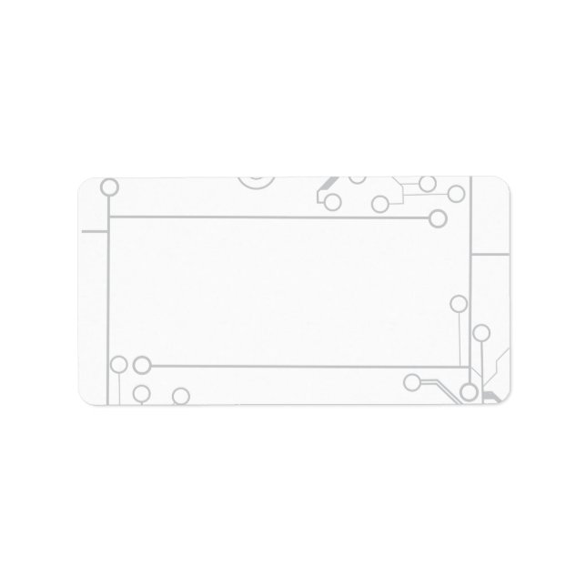 SCI-FI BAR MITZVAH INVITATION Print Your Own Label (Front)