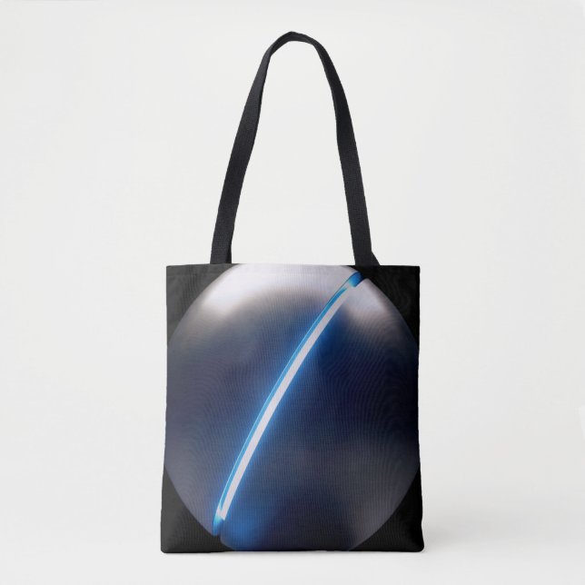 Sci-fi black & white tote bag (Front)