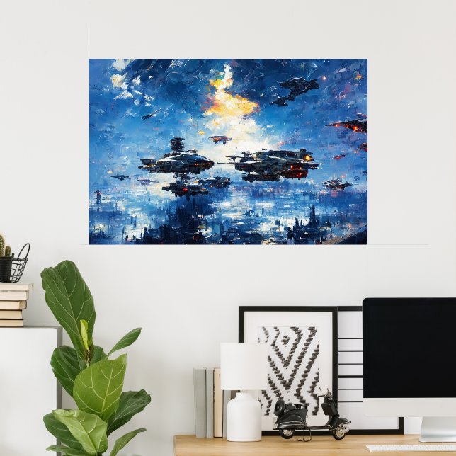 Sci-fi Collection: John Berkey tribute Poster (Home Office)