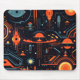 Sci-Fi Colourful Pattern Mouse Pad