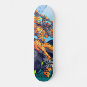 Sci-Fi Cyber Biker Trooper Skateboard