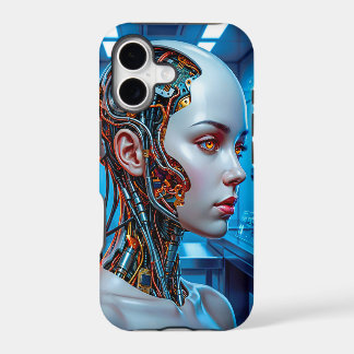 Sci Fi Cybernetics Android Cool Blue Tech