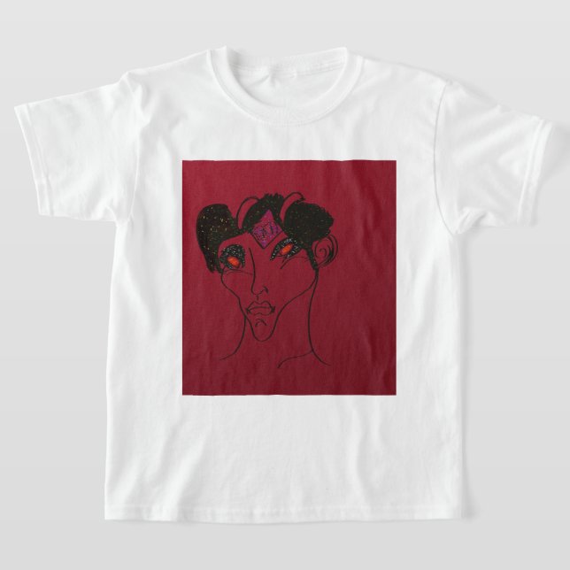 Sci-fi Demon Hunter Countess T-Shirt (Laydown)