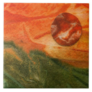 Sci-Fi - fantasy alien space planet worlds Tile