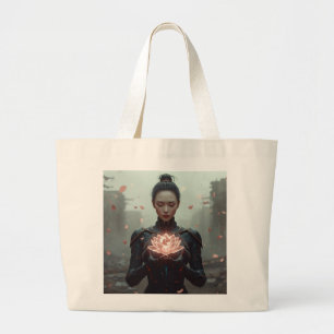 Sci Fi Fantasy Art: Eternal Rebirth Large Tote Bag