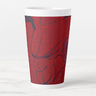 Sci-fi Fantasy Hunting Dog Latte Mug