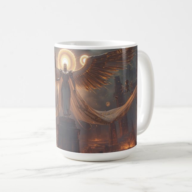 Sci Fi Fantasy Mug: Overlord of the Last Horizon Coffee Mug (Front Right)