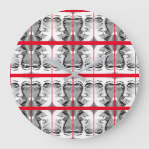 Sci-Fi - fantasy Poe's Lanore and Annabelle Lee    Large Clock