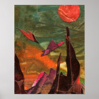 Sci-Fi "Fire Birds" alien life forms in flight