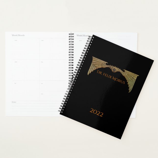Sci Fi Flying Eye Personalised   Planner (Display)