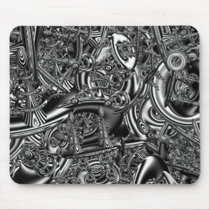 Sci fi fractal art mouse pad