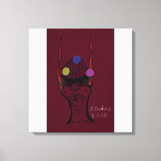 Sci-fi Futuristic Traveller Stretched Canvas Print