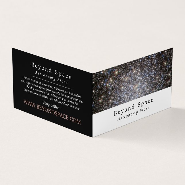 Sci-Fi Galaxy, Astronomer, Astronomy Store Business Card (Outside)
