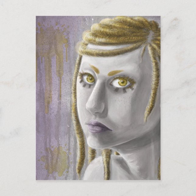 Sci-fi Girl Postcard (Front)