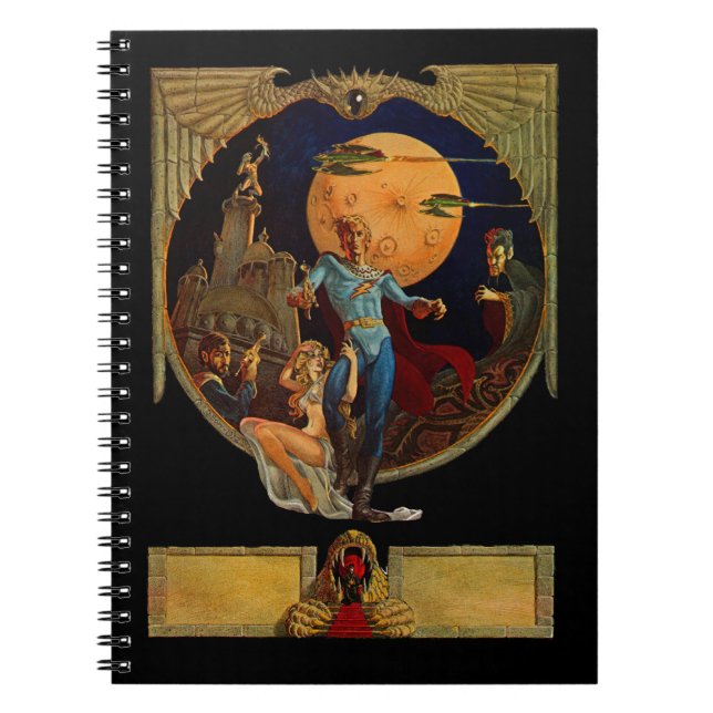 Sci-Fi Hero Spiral Notebook (Front)