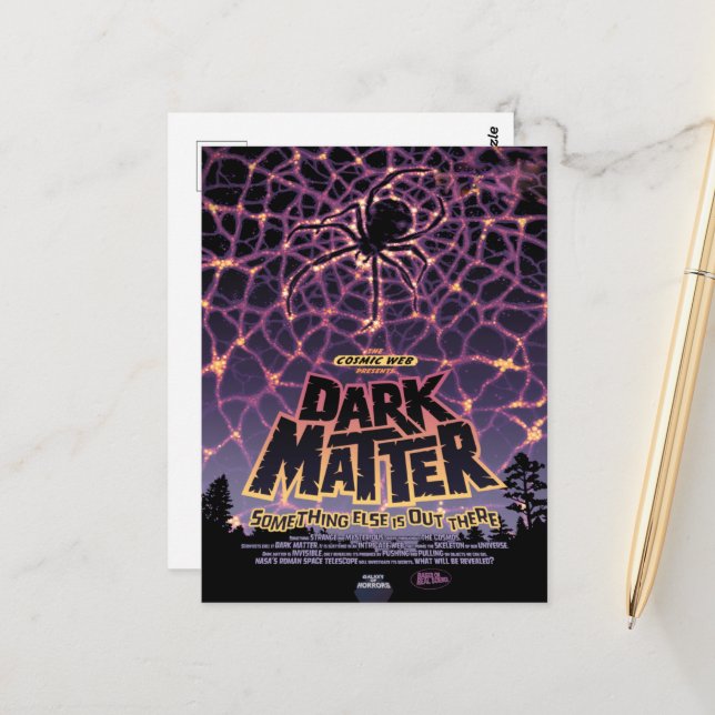 Sci-Fi Horror Movie Ad, Dark Matter Postcard (Front/Back In Situ)