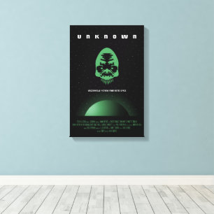Sci-Fi Horror Movie Ad, Unknown Canvas Print