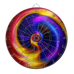 Sci-Fi Light abstract art 3 Dartboard
