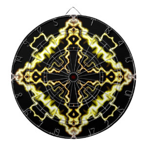 Sci-Fi Light abstract art Dartboard