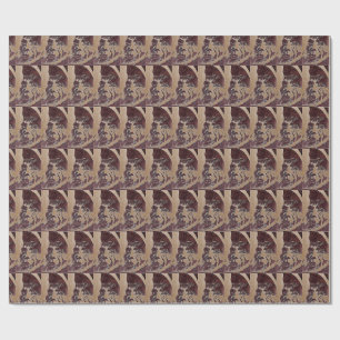 Sci-Fi "Lunar Landscape" the man in the moon Wrapping Paper